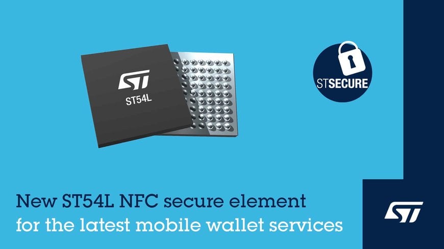 STMICROELECTRONICS’ NEW GENERATION NFC CONTROLLER FOR STPAY-MOBILE DIGITAL-WALLET SERVICES